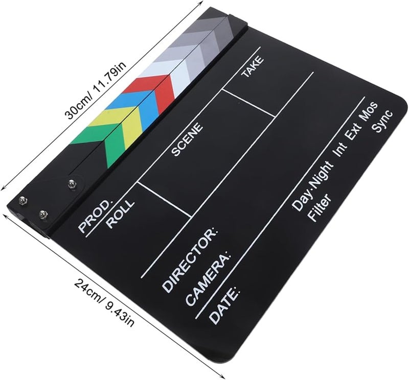 Acrylic Film Directors Clapboard Lightweight Portable Photography Studio Accessory - Image 2